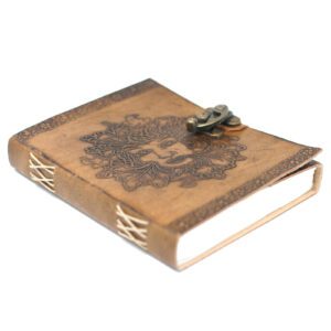 Skórzany Notes Zielony Człowiek 20x15 cm