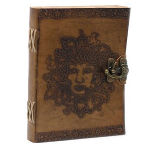 Skórzany Notes Zielony Człowiek 20×15 cm