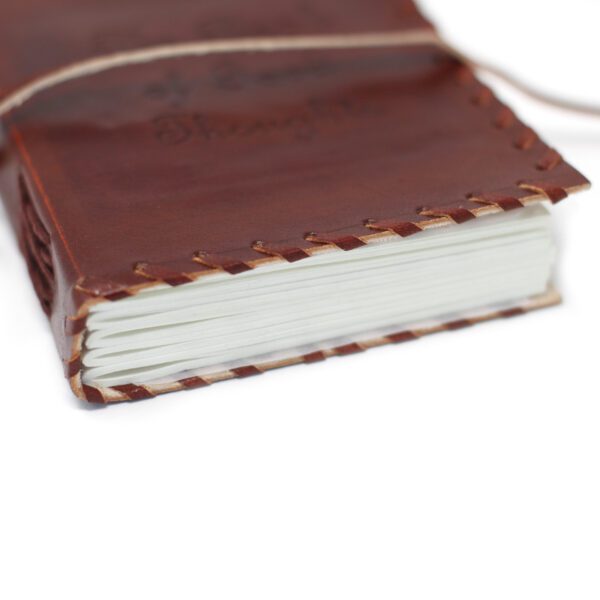 Leather Book of Thoughts with Wrap Notebook (15x10") - obrazek 2