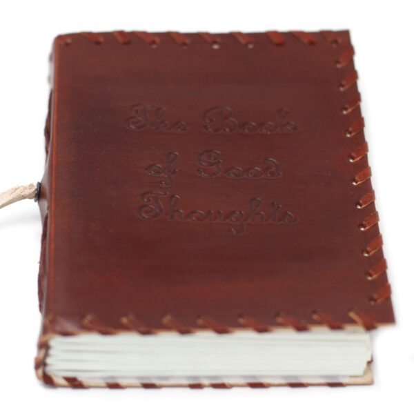 Leather Book of Thoughts with Wrap Notebook (15x10") - obrazek 3