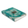 Skórzany Notes Zielony Pokój z Zamkiem 18x13 cm