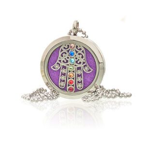 Naszyjnik Aromaterapeutyczny – Czakra Hamsa – 30mm