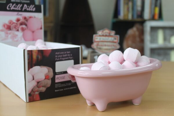 Ceramiczna mini-wanienka – różowa - obrazek 2