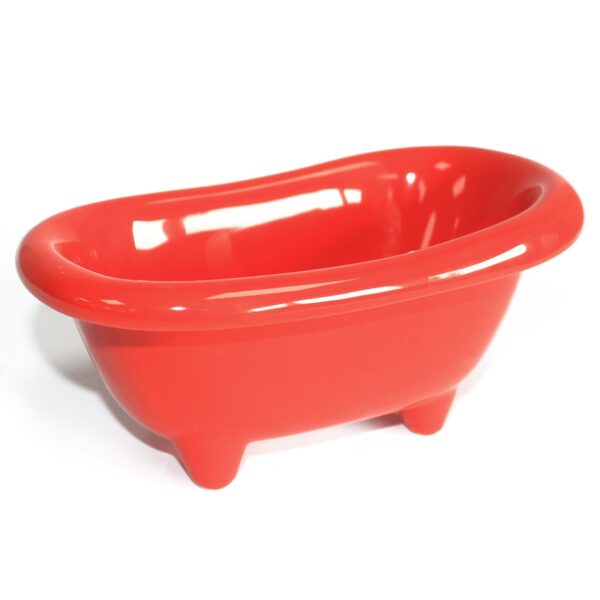 Ceramiczna mini-wanienka – makowa czerwień