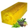 Plaster mydła z loofą 115 g – mięta pieprzowa i ziołowy peeling - obrazek 2