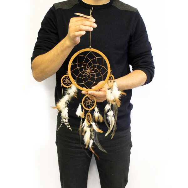 Bali Dreamcatcher - Duże Round - Cream/Coffee/Choc - obrazek 5