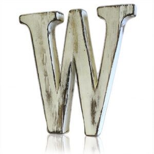 Shabby Chic Litera – W