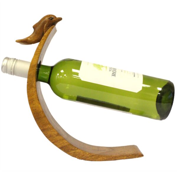 Stojak na wino balansujący – Delfin - obrazek 2