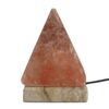 Piramidalna solna lampa USB wysokiej jakości – 9 cm (białe światło)