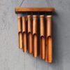 Bambusowy dzwonek wietrzny – naturalne wykończenie – 12 dużych rurek