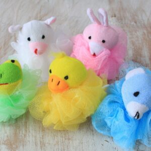 Bawełniane gumki ze zwierzakami 5 szt. (tuba ekspozycyjna) – 27 g