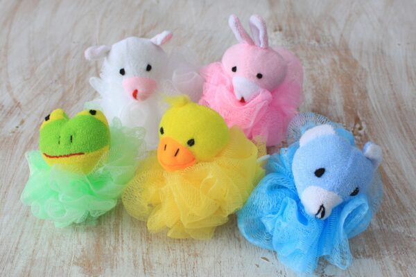 Bawełniane gumki ze zwierzakami 5 szt. (tuba ekspozycyjna) – 27 g