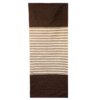 Bawełniany dywan indyjski – 70×170 cm – Ciemnobrązowy / Beżowy