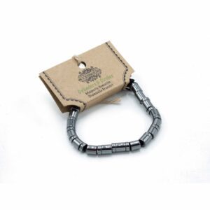 Bransoletka Shamballa z magnetycznego hematytu – Walce i kręgi