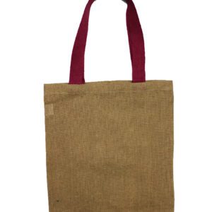 Duża Torba Jutowa – Czerwony Uchwyt