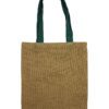 Duża Torba Jutowa – Zielony Uchwyt