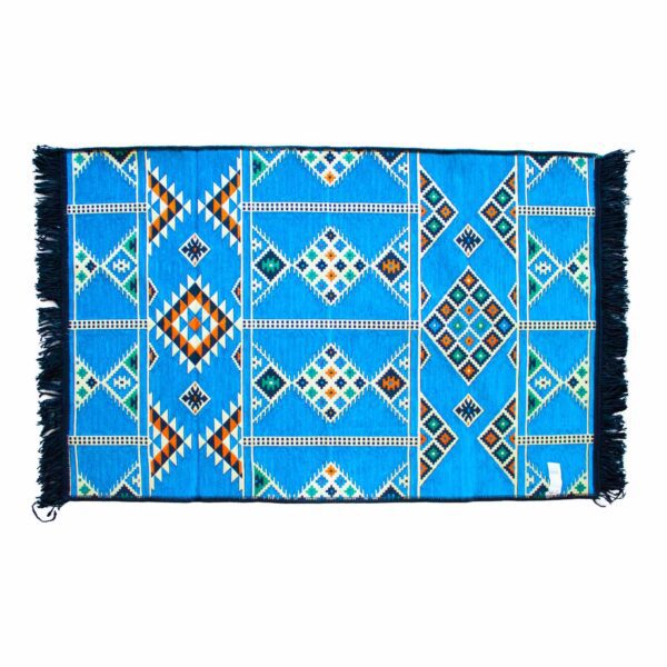 Dywan Kilim 125×80 cm – Błękitny