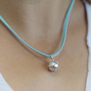 Dzwoneczek Anielski Srebrny – Wiara – 12 mm