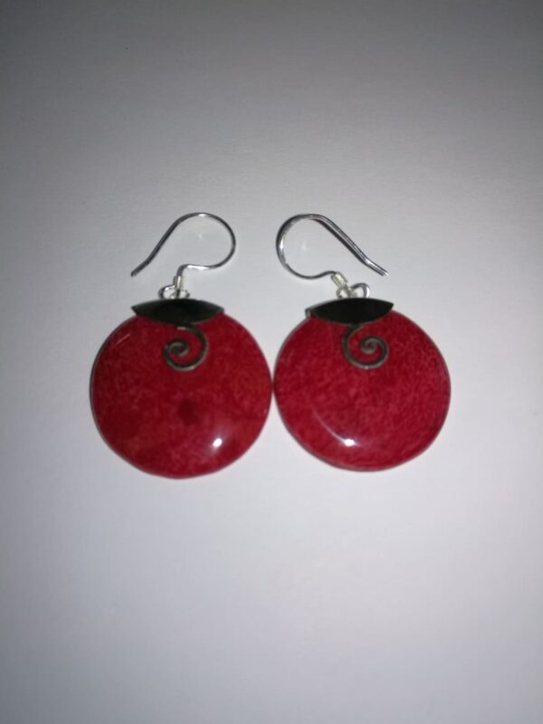 Kolczyki w stylu koralowym 925 – Zwinięty wzór