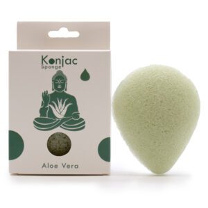 Konjac – gąbka w kształcie łezki – aloes – regenerująca