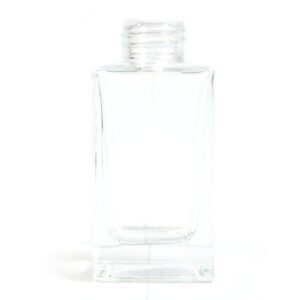 Kwadratowa Butelka z Patyczkami – Długa – Przezroczysta – 100ml