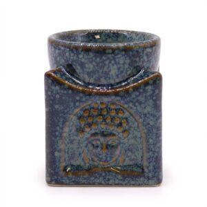 Kwadratowy Kominek Buddha – Przygaszony Błękit