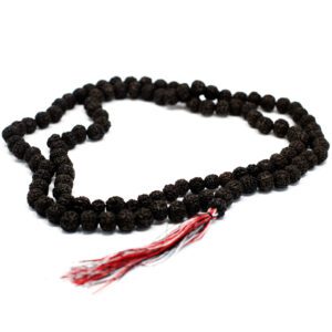 Mala Rudraksha 108 koralików – Ciemna