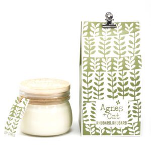Mała Świeca w Słoiku Kilner – Rabarbar Rabarbar