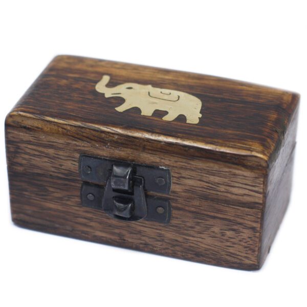 Małe Pudełka na Pigułki – Drewno Mango