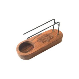Mały Podgrzewacz Palo Santo – Drewno Teakowe – Wzór Hamsa