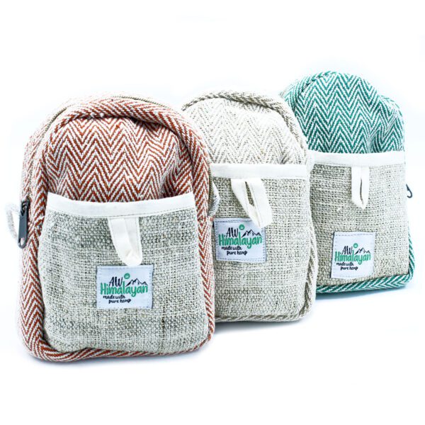 Mobilna Torba z Konopi na Sznurku – Losowy Kolor