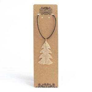 Naszyjnik – Świąteczna jodełka – Złoty