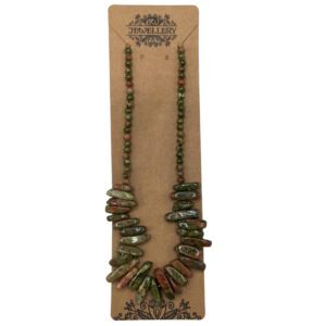 Naszyjnik z podłużnym kamieniem – Agat mszysty