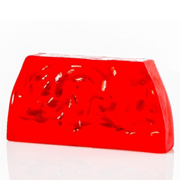 Plaster ręcznie robionego mydła – granat – ok. 100 g