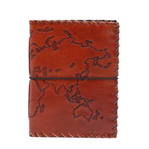 Podróżny Notes z Wiązaniem – Jasny Brąz – 96 Stron – 17×13 cm