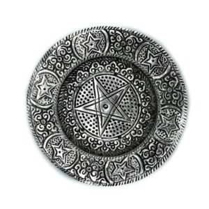 Polerowana Aluminiowa Podstawka – Pentagram 11,5 cm