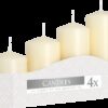 Set of Pillar Candles  50mm (11/16/22/33H) (4 pieces) – Ivory
