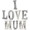 Shabby Chic Litery – I LOVE MUM (8 szt.)