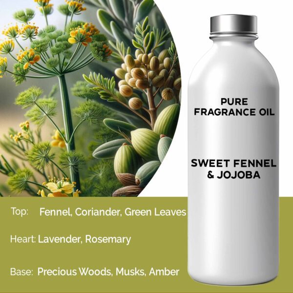 Słodki Koper i Jojoba Czysty Olej Zapachowy – 500ml