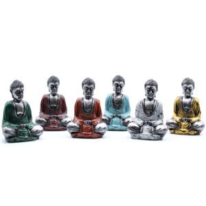 Srebrny mini Budda (różne kolory)
