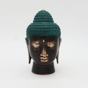 Średnia Antyczna Mosiężna Głowa Buddy