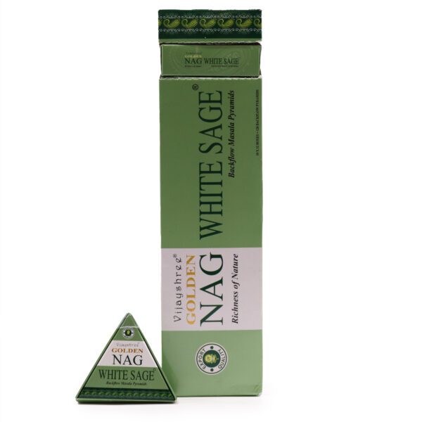 Stożki Backflow Golden Nag 42g – Biała Szałwia