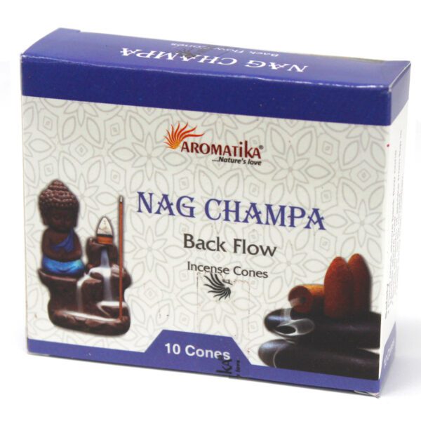 Stożki kadzideł Aromatica Backflow – Nag Champa