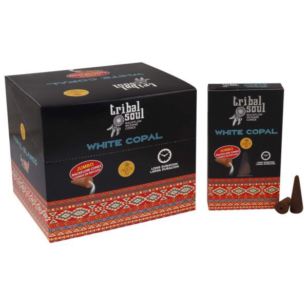 Stożki kadzideł Backflow Tribal Soul – Biały Kopal