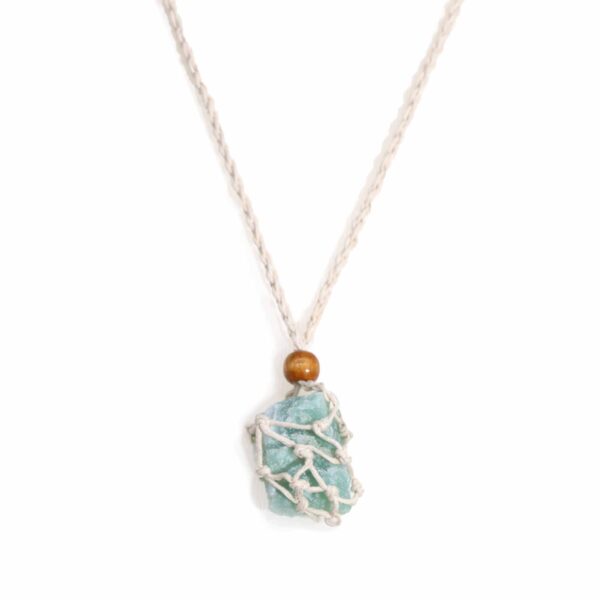 Sznurek do naszyjnika z kamieniami – 45 cm – Naturalny