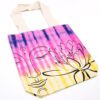 Torba Bawełniana Tie-Dye (6oz) – 38x42x12cm – Budda Lotos – Wielokolorowa – Naturalny Uchwyt