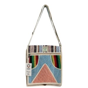 Torba na Laptopa z Konopi – Wzór Trójkąt