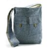 Torba Natural Tones z Dwoma Kieszeniami – Denim – Duża