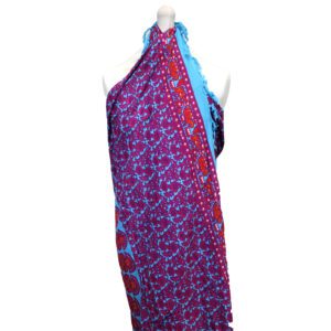 Turkusowo-Purpurowy Sarong Mandala