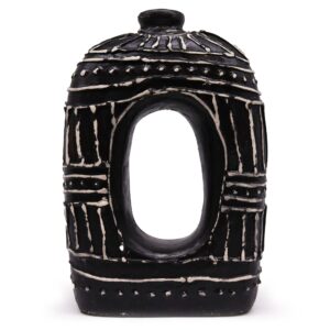 Wazon Owalny typu Donut – Czekoladowy 30 cm